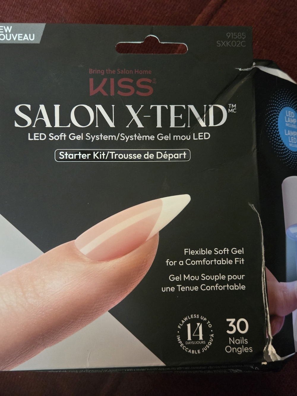 KISS Salon X-Tend LED Soft Gel Starter Kit - White/Nude